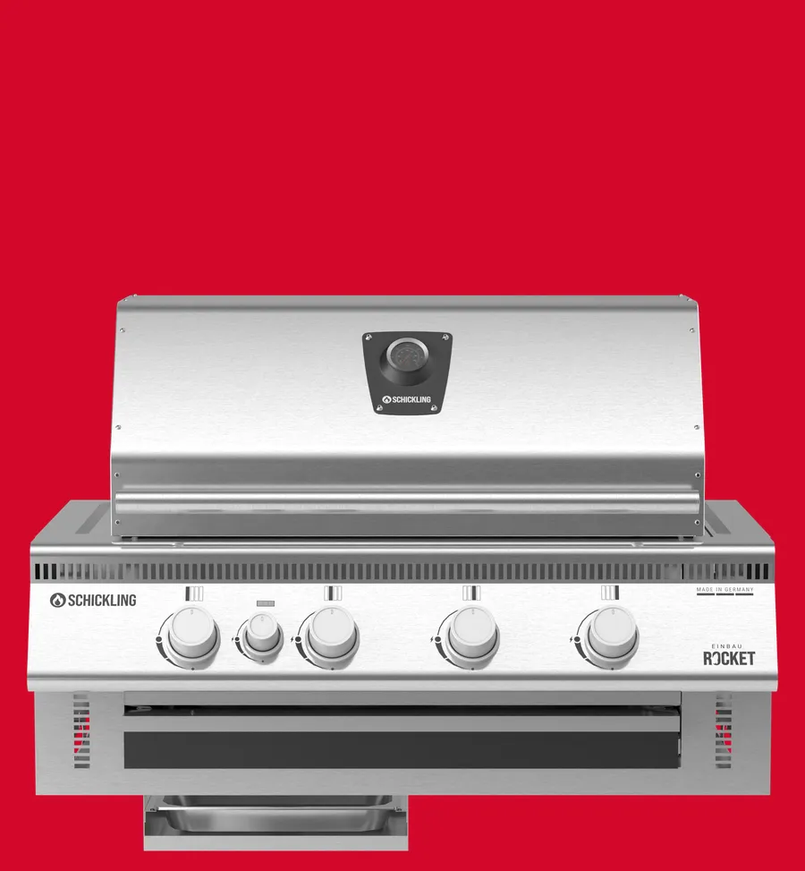 Rocket Einbau-Gasgrill von vorne